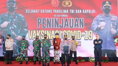 Panglima TNI dan Kapolri Melakukan Pengecekan Vaksinasi Di kota Semarang