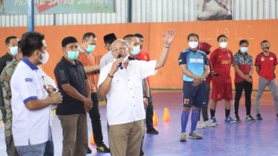 Bupati Jeneponto Monitoring Seleksi Tim Futsal, Jelang Porprov Sulsel 2021