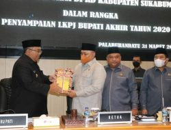 Rapat Paripurna DPRD, Bupati Sukabumi Sampaikan LKPJ Akhir Tahun 2020
