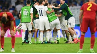 Italia Belum Terbendung, Bekuk Belgia 2-1 dan Maju ke Semifinal Euro 2020