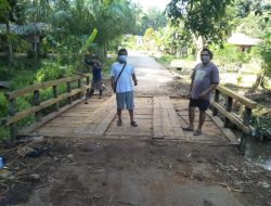 Pemkab.Bartim Tepati Janji, Jembatan Di Desa Karang Langit Diperbaiki