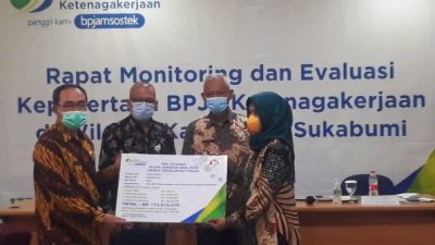 BJPS Kabupaten Sukabumi Berikan Santunan Kematian, Sekda Apresiasi