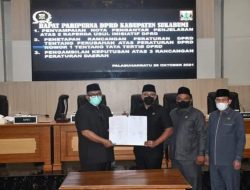 Rapat Paripurna DPRD Kabupaten Sukabumi, Tetapkan Tiga Raperda
