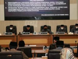 Bupati Sukabumi Sampaikan Tanggapan Atas Lima Raperda Inisiatif DPRD