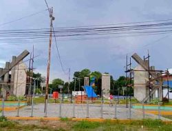 Kadis PUPR Kabupaten Barito Timur Minta Kontraktor Percepat Penyelesaian Pengerjaan Di Taman Nansarunai
