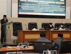 Paripurna DPRD Kabupaten Sukabumi, Agenda Pengambilan Keputusan Atas Dua Raperda