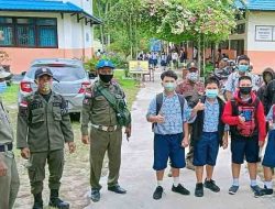 Satpol PP Awasi Ketat Prokes Pembelajaran Tatap Muka di Barito Timur