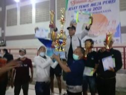 Turnamen Tenis Meja Antar PTM Se-Kabupaten Purwakarta Resmi Ditutup, PTM Warkad Jaya Juara Satu
