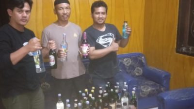 Jelang Nataru 2022 Jajaran Polres Sukabumi Amankan Ribuan Botol Miras