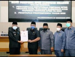 Rapur DPRD Kabupaten Sukabumi Membahas Hasil Evaluasi Gubernur Jabar