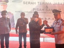 Wakil Bupati Ardani Hadiri Pisah Sambut Ka Lapas Kelas II Tanjung Raja