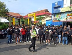 50 Pengendara Terjaring Penertiban Knalpot Brong Yang Digelar Polrestabes Semarang Di Jl. Pemuda