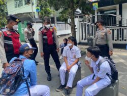 Patroli Sat Samapta Bubarkan Kerumunan Pelajar Cegah Aksi Tawuran