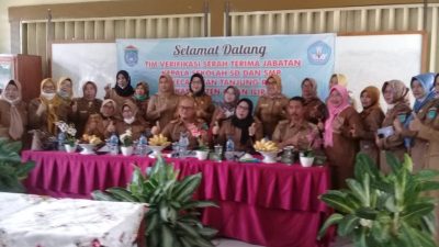 Kepala SD dan SMP Sekecamatan Tanjung Raja Serah Terima Jabatan