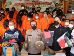 Sat Reskrim Polresta Denpasar Dan Jajaran Amankan 27 Pelaku Kriminal