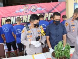 Satuan Narkoba Polres Sukabumi Ungkap 12 Kasus dan Amankan16 orang Pelaku