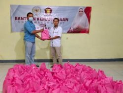 Mulan Jameela Anggota DPR-RI Fraksi GERINDRA Salurkan Sembako Untuk Anak Yatim Kelurahan Regol