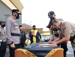 Rotasi Jabatan di Lingkungan Polres Sukabumi Kota, Kasat Narkoba diserahkan ke Kapolsek Sukalarang