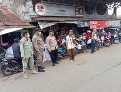 Kapolsek Tinjau Kondisi Pasar Purabaya Jelang Idul Fitri 1443 H
