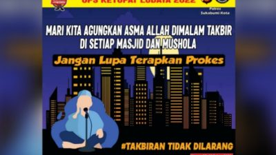 Kapolres Sukabumi Kota : Ayo Bersama Makmurkan Masjid Pada Malam Takbir