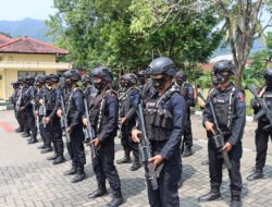 Brimob Polda Jabar Turut Amankan Pilkades Serentak Di Sukabumi
