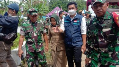 Kasdam III Siliwangi Kunjungi Bumdes Makmur Jaya Wanawali, Pada Pembukaan TMMD dan Gempungan di Purwakarta