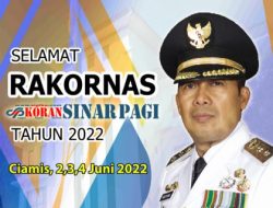 Plt Walikota Cimahi, Ucapkan Selamat Rakornas Koran SINAR PAGI 2022