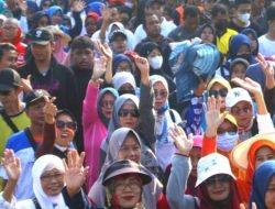 Ribuan Warga Banjarsari Ikuti Jalan Sehat Dalam Rangkaian Hari Jadi Kab.Ciamis