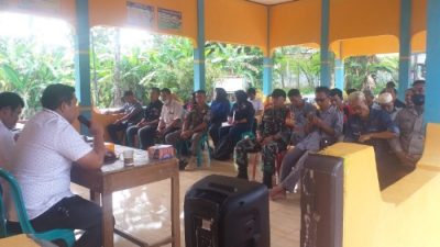 Kapolsek Banjar Hadiri Sosialisasi Tahapan Pelebaran Jalan