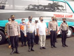 Polres Sukabumi Kota Lakukan Pengamanan Pemberangkatan Calon Jemaah Haji