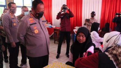Kapolda Pantau Gerai Vaksin Presisi Polres Sukabumi Kota