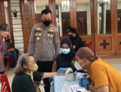 Polres Sukabumu Kota Bersama Dinas Kesehatan Berupaya Percepatan Pencapaian Vaksinasi di Wilayah Kota Sukabumi