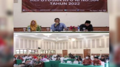 KPU Kabupaten Sukabumi Diseminasikan Keputusan KPU RI Nomor 384 Tahun 2022