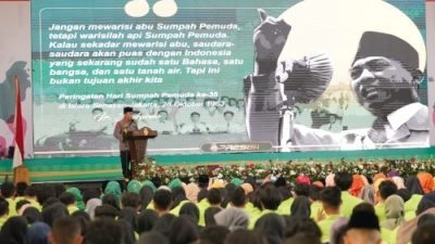 Orasi Kebangsaan Sumpah Pemuda, Kapolri: Persatuan-Kesatuan Wujudkan Indonesia Emas 2045