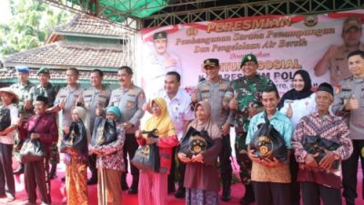 Kabareskrim Polri Resmikan Pembangunan Sarana Air Bersih Dan Gelar Bakti Sosial Di Kabupaten Blora Jawa Tengah