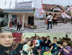 Ketua PAC Kecamatan Kayuagung Bersama Bappilu Kabupaten OKI Memasang Bendera Gerindra