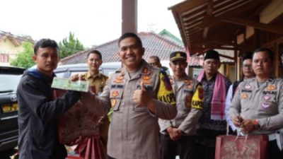 Dalam Operasi Lodaya 2023, Kapolres Sukabumi Berikan Hadiah Kepada Warga Taat Pajak