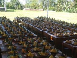 Papajar Sebelum Ramadhan, Desa Gunung Karamat ‘Gelar Saji 1000 Tumpeng’, Ketua DPRD Yudha Sukmagara Ikut Hadir