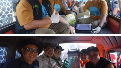 Sopir Angkot Terima Tong Sampah Gratis di Hari Peduli Sampah Nasional tahun 2023