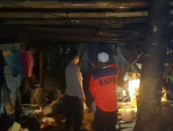 Polsek Citamiang Kota Sukabumi Tinjau Lokasi Kebakaran Dapur Umum Pesantren