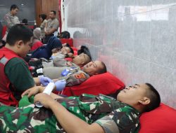 Polres Sukabumi Kota Gelar Bakti Kesehatan Donor Darah Jelang HUT Bhayangkara ke-77