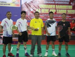 HUT Bhayangkara 77, Kapolres Sukabumi Buka Turnamen Badminton AA DEDE CUP 2023