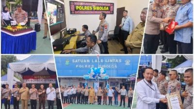 Satuan Lalu Lintas Polres Sibolga, Peringati Hari Lalu Lintas Bhayangkara Ke – 68 Dan Launching ETLE