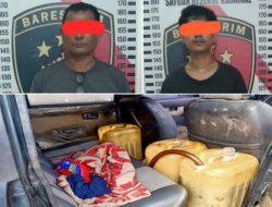 Warga Sarudik Ditangkap Polres Sibolga, Lagi Isi BBM Untuk Dijual Kembali