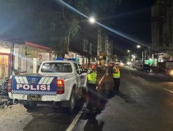 Agar Kota Sibolga Aman Dan Kondusif, Polres Sibolga Laksanakan Blue Light Patrol Malam Hari