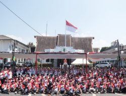 KPU Kota Sukabumi Gelar Kirab Bendera Pataka dan Bendera 14 Parpol Peserta Pemilu 2024