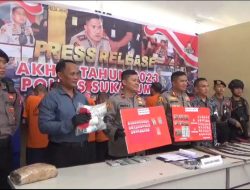 VIDEO: 108 Peredaran Narkoba Berhasil di Ungkap Polres Sukabumi Selama Tahun 2023