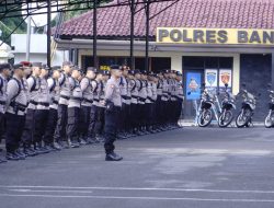 Hari Ini Personel Polres Banjar Bergeser ke TPS Masing-masing, Kapolres : 235 Personel Siap Amankan TPS
