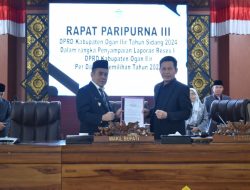Rapat Paripurna DPRD Ogan Ilir Hasil Reses Awal Tahun 2024