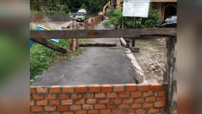 Belum Ada Ganti Rugi Jalan Menuju Jembatan Gantung Desa Tanjung Lubuk OKI, Begini Penjelasan Kades